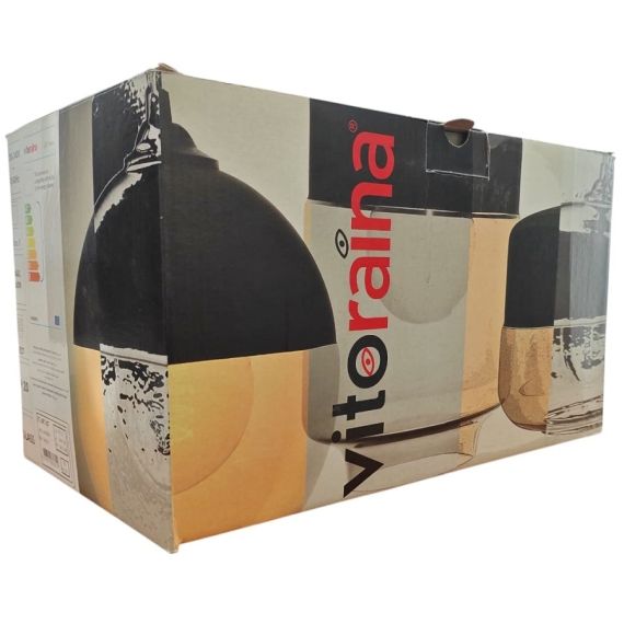 3D chrome glass chandelier 1xE27 E9470 Vito