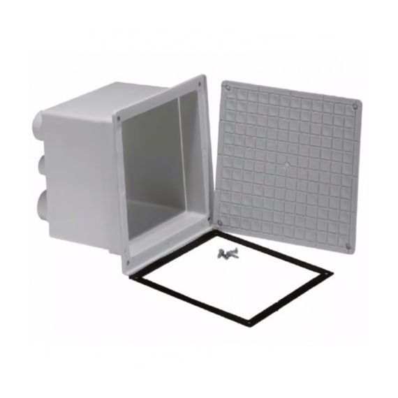 Pozzetto con coperchio per cavi elettrici PP con guarnizioni e viti 250×250 mm E3045 Airgama