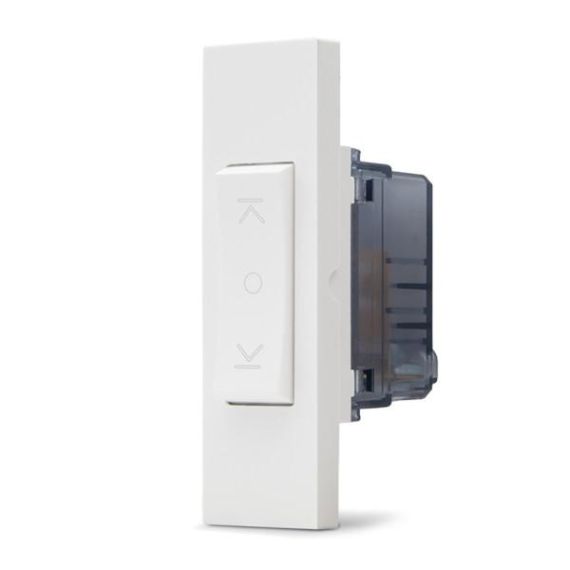 Commutatore doppio tasto interbloccato bianco linea ZEN 01156 