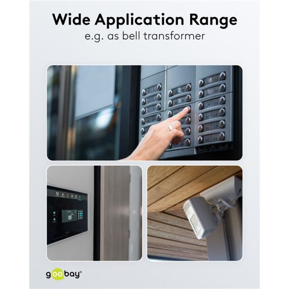 Alimentatore per guida DIN 12VCC 4,5A 44W F1522 Goobay