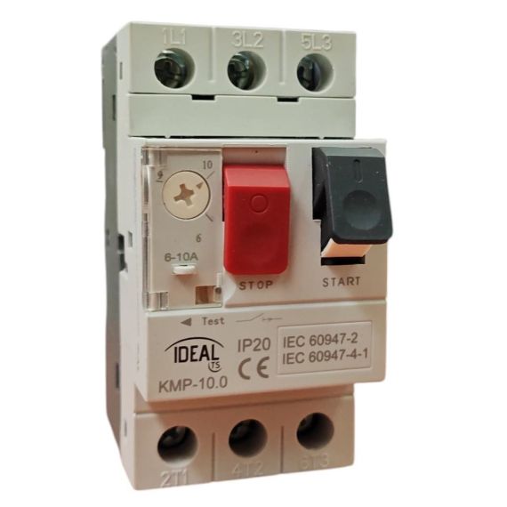 Protector de motor KMP 6-10A para motores trifásicos KA1001 Kanlux