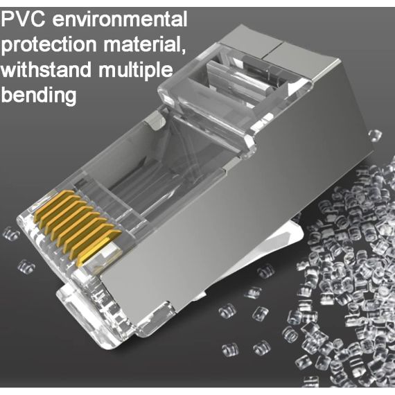 Plug RJ45 Cat.6 schermato - confezione da 100 P512 Power-it