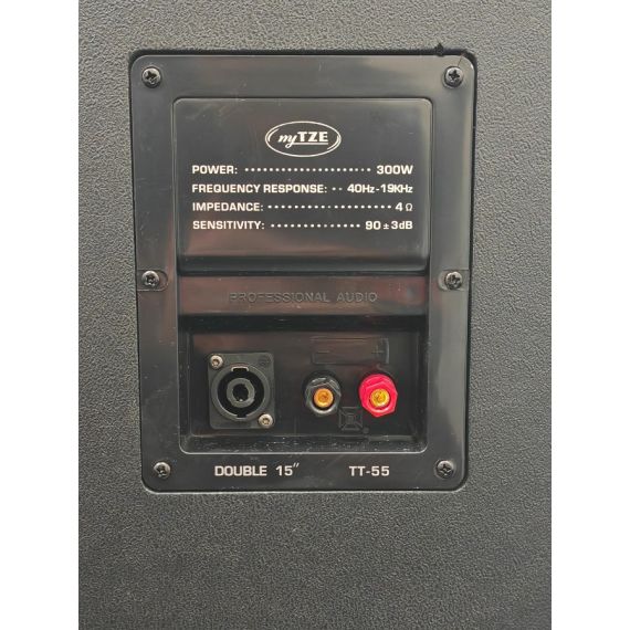 Cassa acustica passiva doppio woofer 15" 300W 4Ω TT-55 