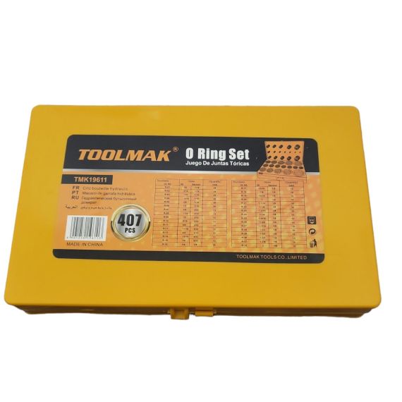 Set guarnizione O-Ring assortiti 407 pezzi – 32 misure TL9785 Toolmak
