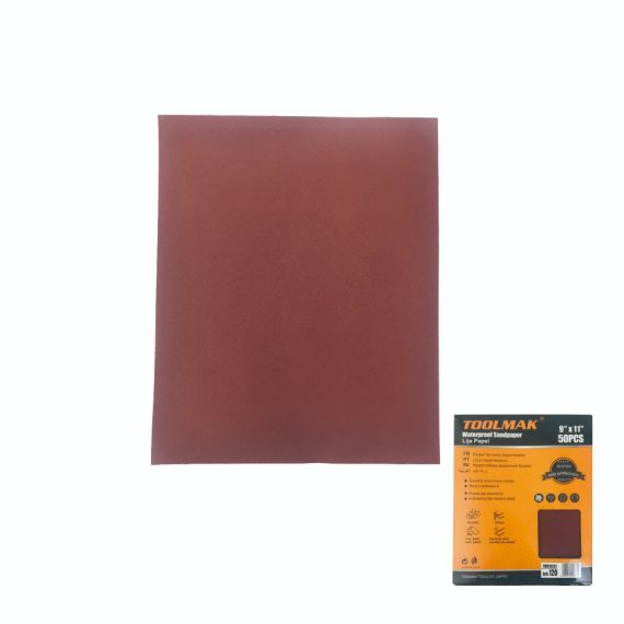 Carta abrasiva impermeabile 120 - confezione da 50 TL9890 Toolmak