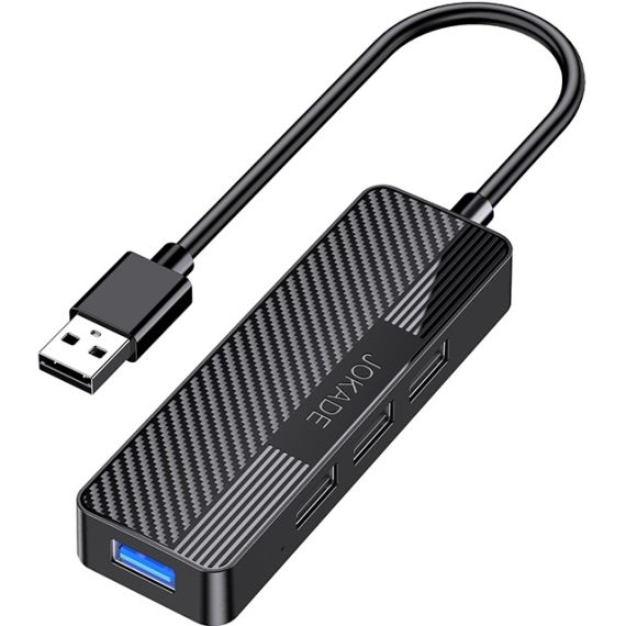Adattatore hub USB 4 in 1 1xUSB 3.0 e 3xUSB 2.0 nero F4820 Jokade