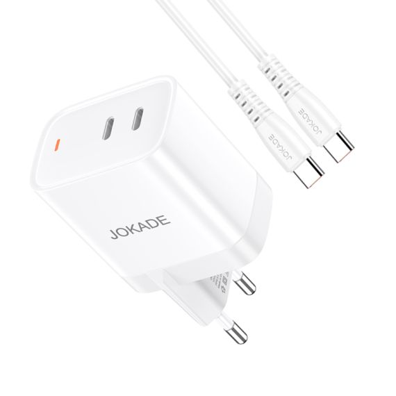Caricabatterie ricarica rapida USB-C 30W con cavo USB-C - USB-C JB084 F4745 Jokade