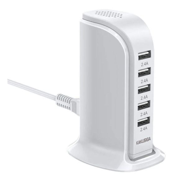 Caricabatterie USB da tavolo 5 porte 2.4A KSC-741 F4640 Kakusiga