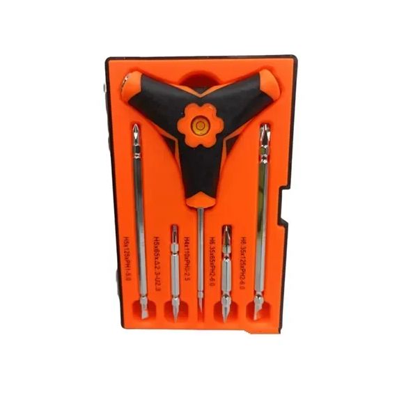 Cacciavite triangolare 6 in 1 con livella a bolla e punte intercambiabili WB2263 