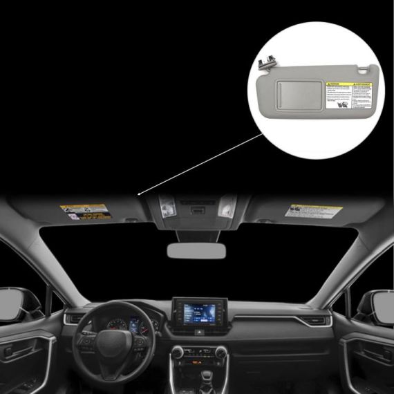 Visiera parasole sinistra per Toyota RAV4 2006-2013 grigio A2892 