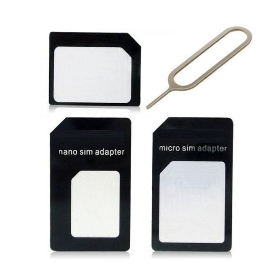 Adattatore Nano SIM/micro-SIM/SIM standard - Nero H115 