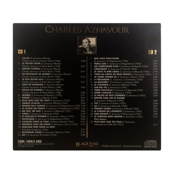 Coffret 2 CD - Charles Aznavour 10408 