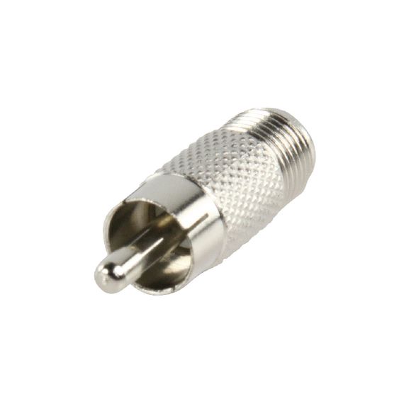 Antenna Adapter RCA Male - F Female Silver B9062 Valueline