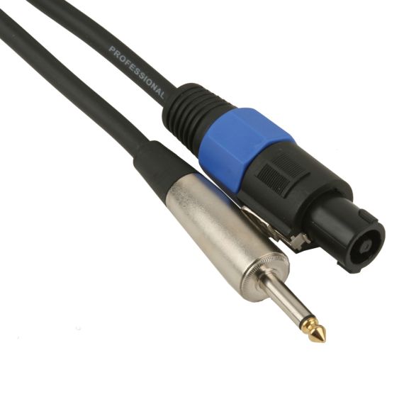 Câble audio Jack 6.3mm mâle - Speakon mâle - 10 mètres CA840 