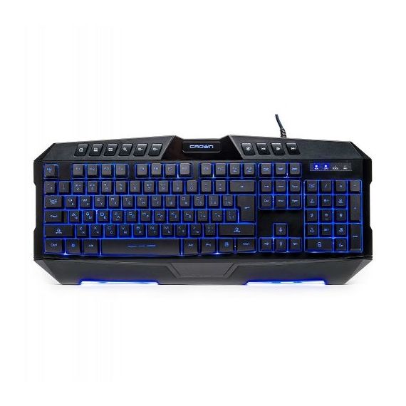 10-key multimedia gaming keyboard with 7 LED backlights CMKG-402 Crown Micro
