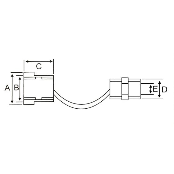 6,7 mm Kabeleinführung / Zugentlastungsbuchse - schwarz 10732 FATO