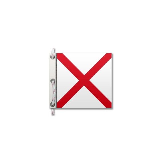 Nautische Signalflagge "V" 60x50 cm FLAG125 