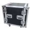 FLIGHT CASE 10U RACK 19 "with wheels and double lid FLCASE300 