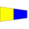 Nautical Signaling Brush Pentafive "5" 170x50x15cm FLAG240 