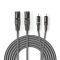 Audio Cable XLR 2x Male to 3 Pin XLR - 2x Male RCA 1.5 m Gray ND2292 Nedis