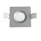Square support for recessed ceiling spotlight, Century chrome color ND5924 Century