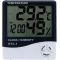 Igrometro/misuratore di umidità/orologio per uso interno ed esterno WB425 