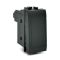 Unipolarer Drucktaster 10A-250V schwarz kompatibel Living International EL2316 