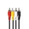 Video cable RCA 4x RCA male-male 2m black ND6740 Valueline