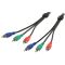 Composite cable 3x RCA male 1m ND6986 Valueline
