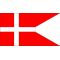 Bandiera di Stato della Marina da guerra Regno di Danimarca 200x382cm FLAG256 