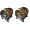 Boîtier acoustique passif 100W en bois avec inserts métalliques - Forme tonneau V2020 