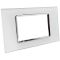 Placa de cristal blanca de 3 plazas compatible con Living International EL908 