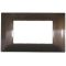 Placca in tecnopolimero 3 posti color bronzo compatibile Vimar Plana EL271 