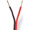 Cable Altavoz 2x 0,75 mm2 100 m Enrollable Negro/Rojo ND1745 Nedis
