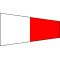 Bandiera Triangolare Segnalazione Nautica Interrogativa 340x100x30cm A9226 