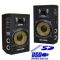 Pair of 8" 200W USB/SD/Bluetooth speakers LM08 