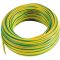 Single-core electrical cable FS17 450/750V 1x4mm² 100m hank - yellow/green EL4988 