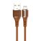 Lightning charging and sync cable 1m 3.2A brown KSC-418 F2490 Kakusiga