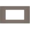 Vimar Plana compatible 4-place dove gray Soft Touch plate EL3994 