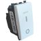 Bipolar switch with white indicator light compatible with Vimar Arké EL200 