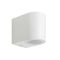 Lampe murale ext&eacute;rieure GU10 98x80x67mm IP44 blanc EL341 Vito