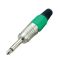 6.3mm mono-green Jack connector 40078 
