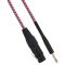Cavo XLR Cannon femmina a Jack 6.35 maschio 3 metri Mono - Bianco/Fucsia SP037 