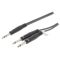 Câble audio stéréo 6,35 mm mâle - 2x 6,35 mm mâle 1,5 m gris foncé SX545 Sweex