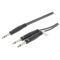 Cable de audio estéreo 6.35 mm Macho - 2x 6.35 mm Macho 3.0 m Gris oscuro SX340 Sweex