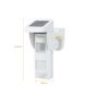 Capteur de mouvement PIR solaire avec système sonore et flash LED Z604 