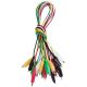 Crocodile clip cable set 53 cm 10 pieces U108 