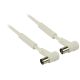 Coaxial Cable 100 dB at Male Coaxial Angle - Female Coax (IEC) 25.0 m White ND9100 Valueline