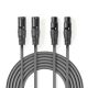 2x macho de 3 pines - 2x hembra de 3 pines Cable de audio XLR balanceado de 5 m ND8055 Nedis