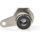 Connettore RCA maschio per cavo argento/nero confezione da 25 ND2491 Nedis